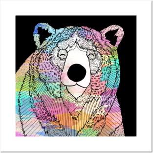 The Colourful bear Posters and Art